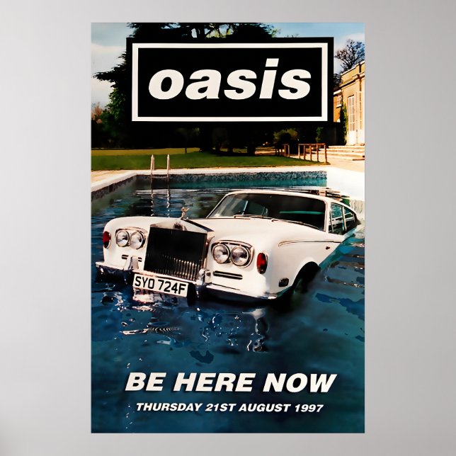 Oasis Be here now US Promo Poster Druck 1 (Vorne)