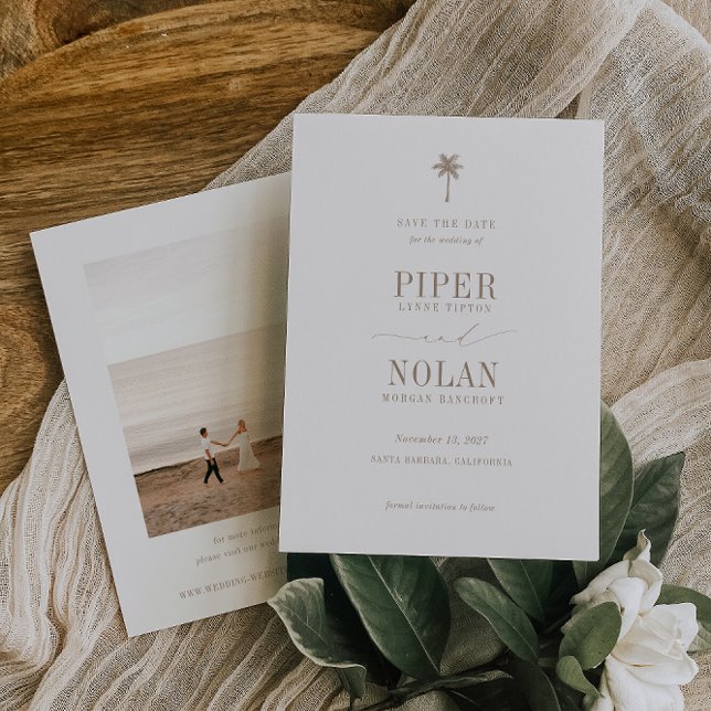 OASIS Beach Wedding Foto Save The Date (Von Creator hochgeladen)