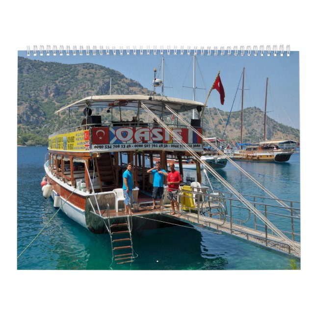 "Oasis"-Boot in Fethiye Kalender (Titelbild)