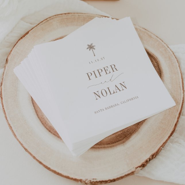 OASIS Coastal Beach Wedding Serviette (Von Creator hochgeladen)