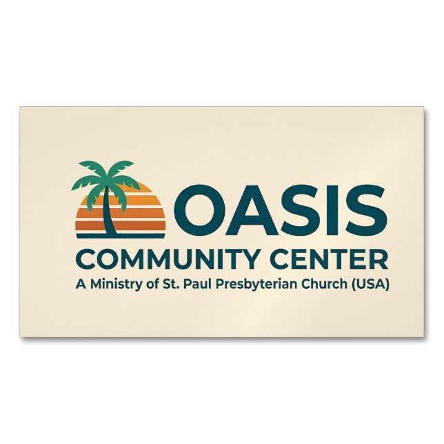 Oasis Community Center Magnet (Vorderseite)