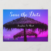Oasis Santorini Beach Wedding Save the Date
