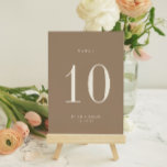 OASIS Taupe Wedding Table Number Card Einladung<br><div class="desc">OASIS | Modern Minimalist Taupe,  wedding table number card. Please note that table number cards must be numbered and added to your cart individually.</div>