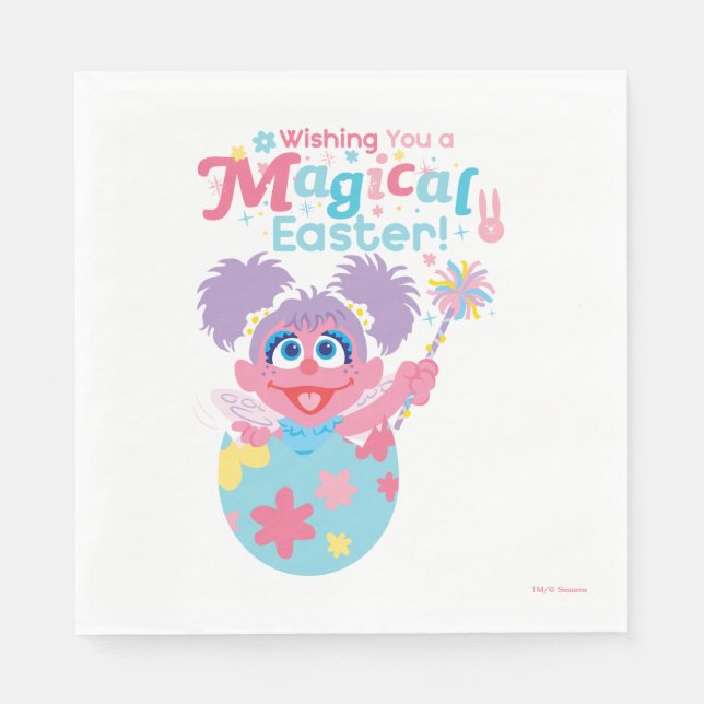 Oaster Abby Cadabby Serviette (Vorderseite)