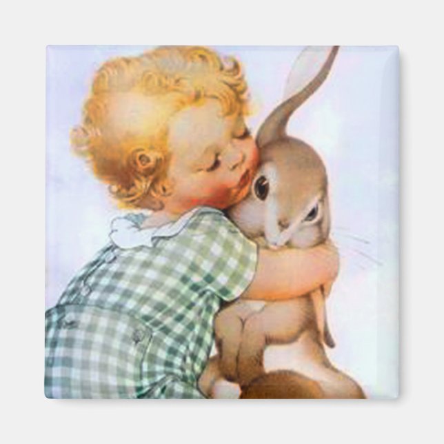 Oaster Bunny Hug Magnet (Vorne)