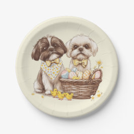 Oaster Shih Tzu Dogs Pappteller