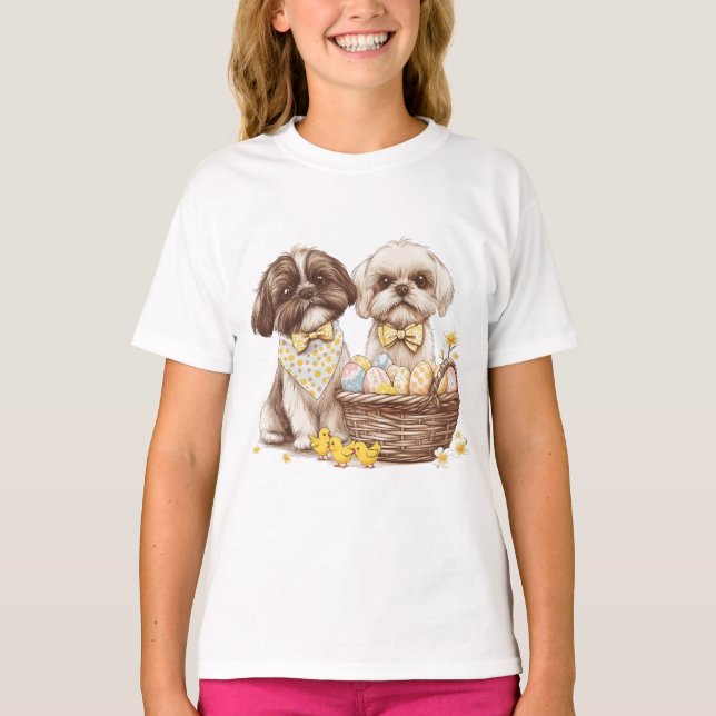 Oaster Shih Tzu Dogs T-Shirt (Vorderseite)