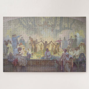 Oath of Omladina - Alphonse Mucha Puzzle