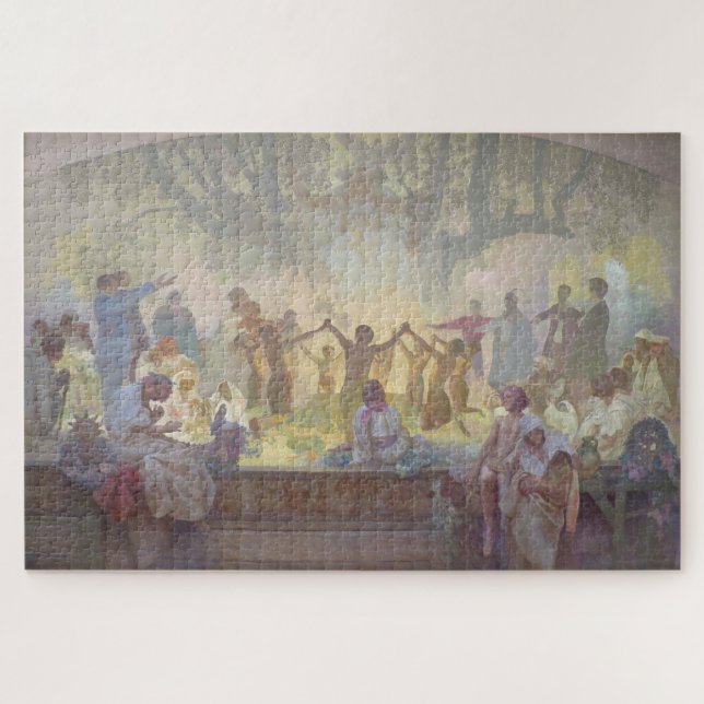 Oath of Omladina - Alphonse Mucha Puzzle (Horizontal)