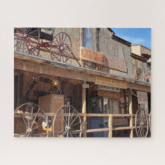 Oatman Arizona Altstadt von Western Puzzle (Horizontal)