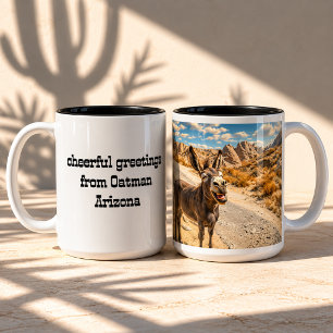 Oatman Arizona Custom Route 66 Esel Zweifarbige Tasse