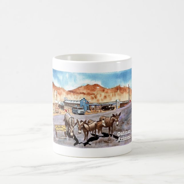 Oatman, Arizona Wild Donkeys Kaffeetasse (Mittel)