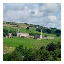 Oats Royd Mill - Historic Yorkshire Landschaft Poster