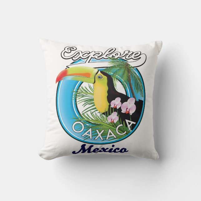 Oaxaca Mexico Reiselogo Kissen (Vorderseite)
