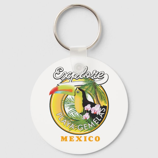 Oaxaca Mexico Reiselogo Schlüsselanhänger (Vorderseite)