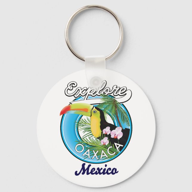 Oaxaca Mexico Reiselogo Schlüsselanhänger (Vorderseite)