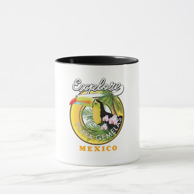 Oaxaca Mexico Reiselogo T - Shirt Tasse (Zentrum)