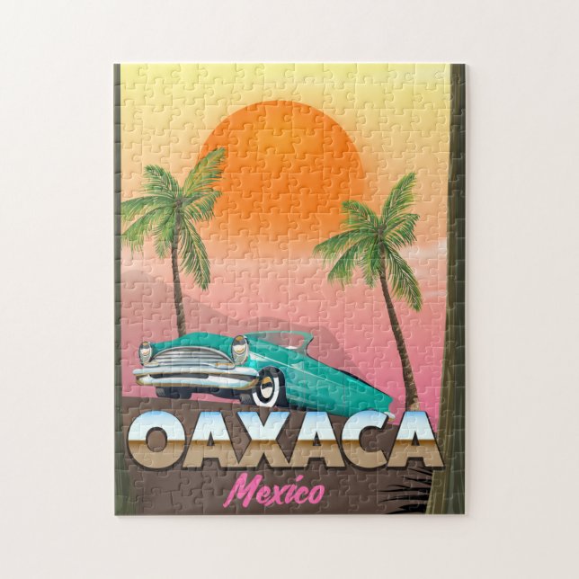Oaxaca Mexico Reiseplakat Puzzle (Vertikal)