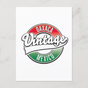 Oaxaca mexico Vintages Logo. Magnet Postkarte