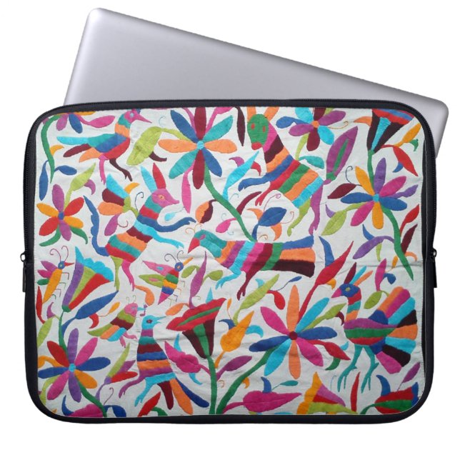 Oaxaca Mexikanisch Mayan Hispanic Ethnic Boho Laptopschutzhülle (Vorderseite)