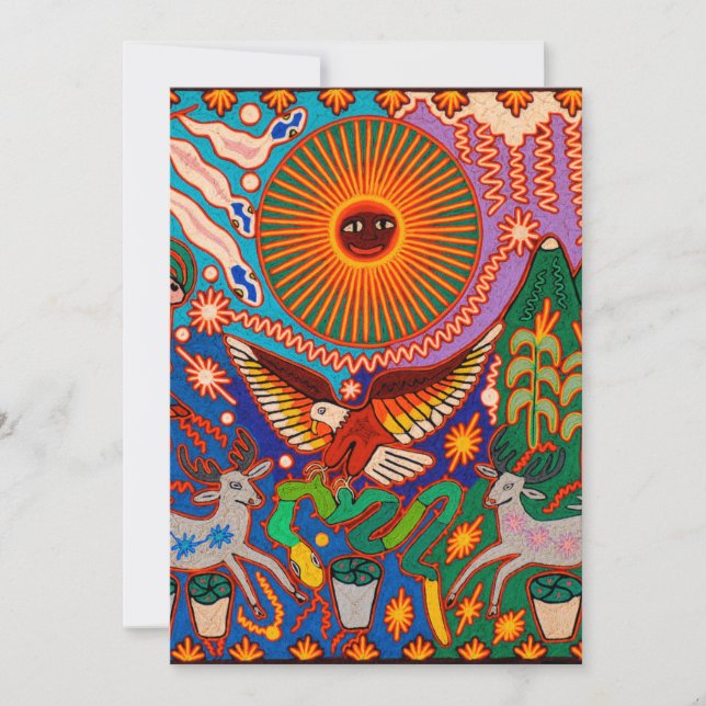 Oaxaca Mexikanischer Maya Tribal Einladung (Vorderseite)