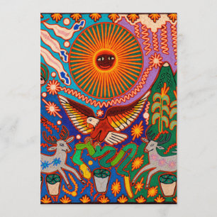 Oaxaca Mexikanischer Maya Tribal Einladung