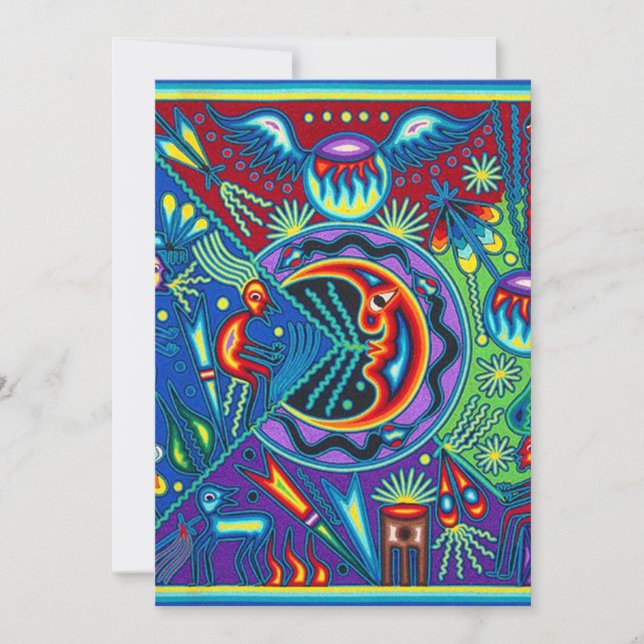 Oaxaca Mexikanischer Maya Tribal Einladung (Vorderseite)