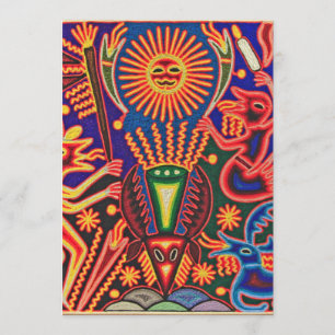 Oaxaca Mexikanischer Maya Tribal Einladung