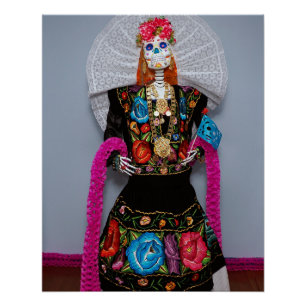 Oaxacan Calavera Catrina Poster