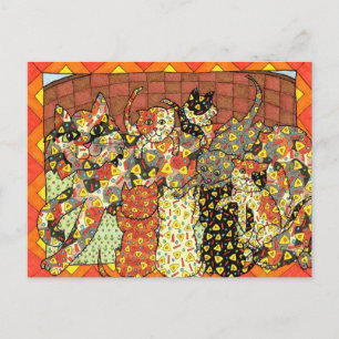 Oaxacan Cat and Kittens Postkarte