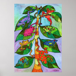 Oaxacan Frog Tree of Life Poster