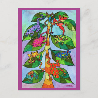 Oaxacan Frog Tree of Life Postkarte