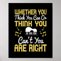 Ob du denkst, du kannst oder denkst, du kannst nic