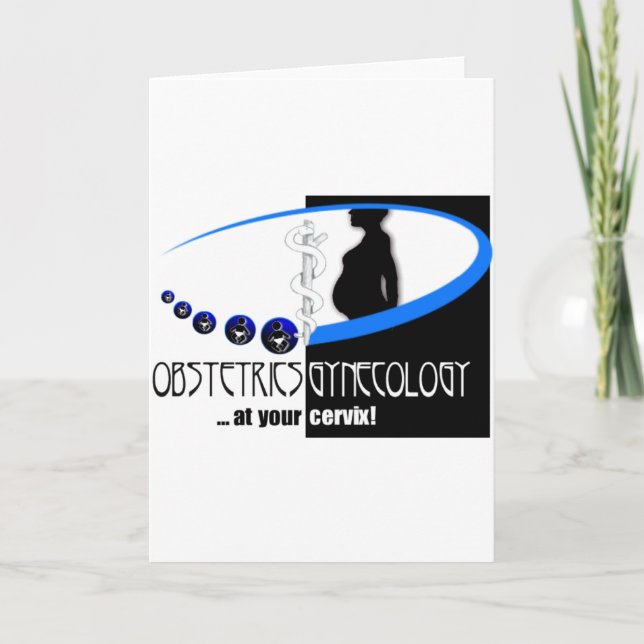 OB / GYN BEI IHREM CERVIX - FUNNY MEDICAL KARTE (Vorderseite)