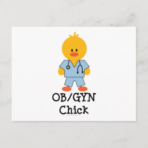 OB/GYN Kick Postcard Postkarte