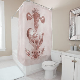 Ob/Gyn Midfrau Floral Kindgeburt Cervix Ovarien Duschvorhang