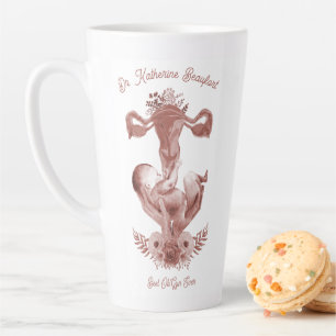 Ob/Gyn Midfrau Floral Kindgeburt Cervix Ovarien Milchtasse