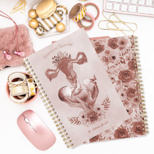 Ob/Gyn Midfrau Floral Kindgeburt Cervix Ovarien Planer