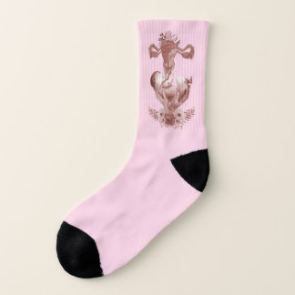 Ob/Gyn Midfrau Floral Kindgeburt Cervix Ovarien Socken