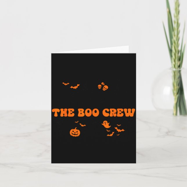 Ob-gyn The Boo Crew Halloween Soky Doctor Nurse Sq Karte (Vorderseite)