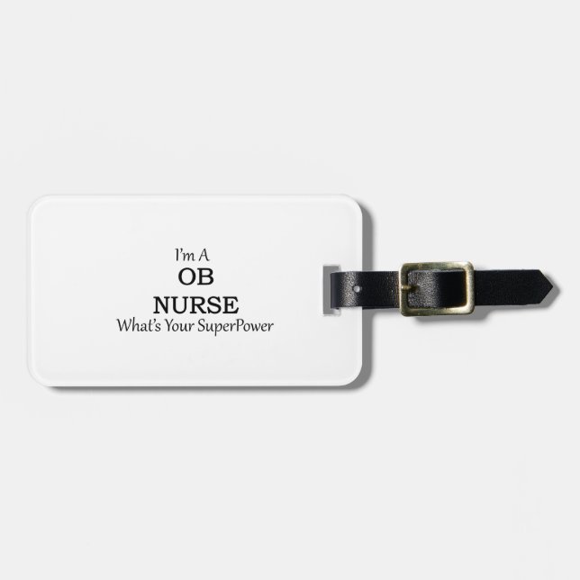 OB Krankenschwester Gepäckanhänger (Vorderseite horizontal)