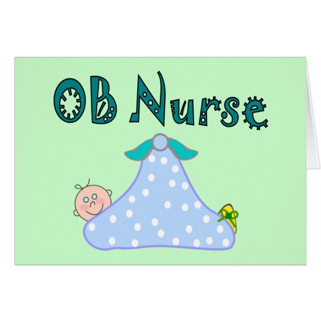 OB Krankenschwester-Geschenke, Baby in der (Vorderseite (Horizontal))