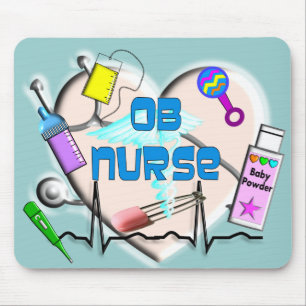 OB Krankenschwester-Kunst-Geschenke Mousepad