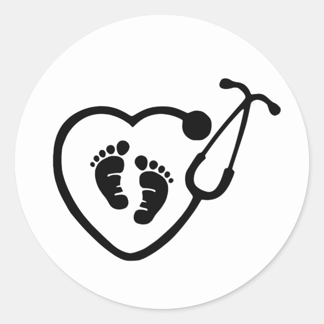 OB Nurse Doctor Stickers (Vorderseite)
