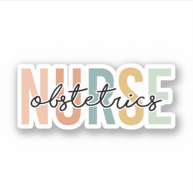 OB Nurse Obstetrics OB/GYN Nurse, Obstetrics Nurse Aufkleber (Vorderseite)