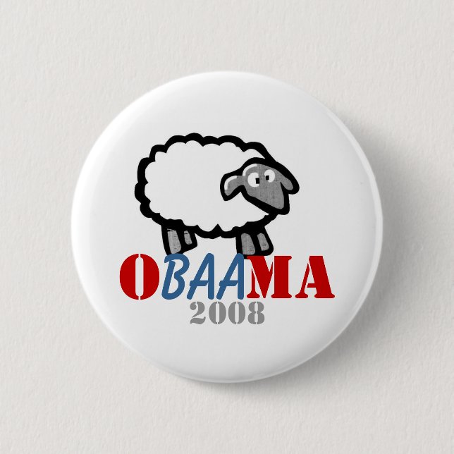 oBAAma Schafknopf Button (Vorderseite)