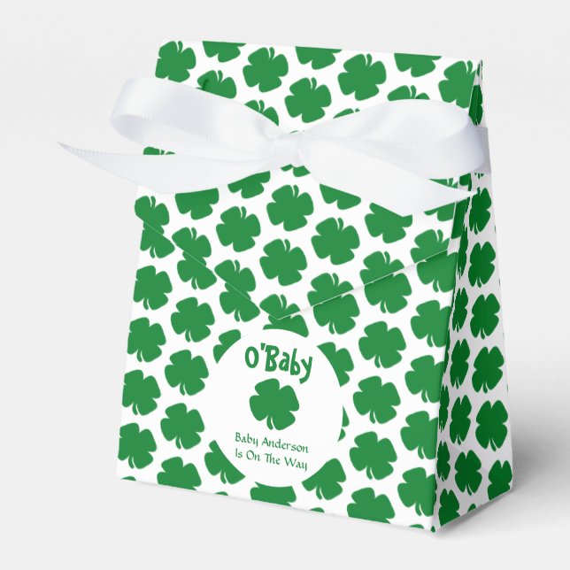 O'Baby St Patrick's Day Baby Shower Geschenkschachtel (Vorderseite)