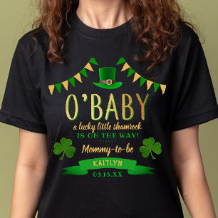 O'Baby St. Patrick's Day Baby Shower T-Shirt