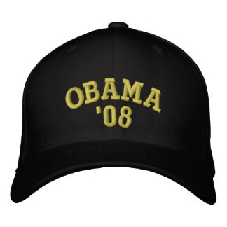 OBAMA '08 BESTICKTE BASEBALLKAPPE