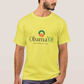 Obama '08 - Gelb T-Shirt